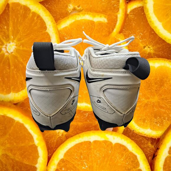 Nike‎ Alpha High Top White With Black Football Cleats Size 8.5 - Picture 5 of 10